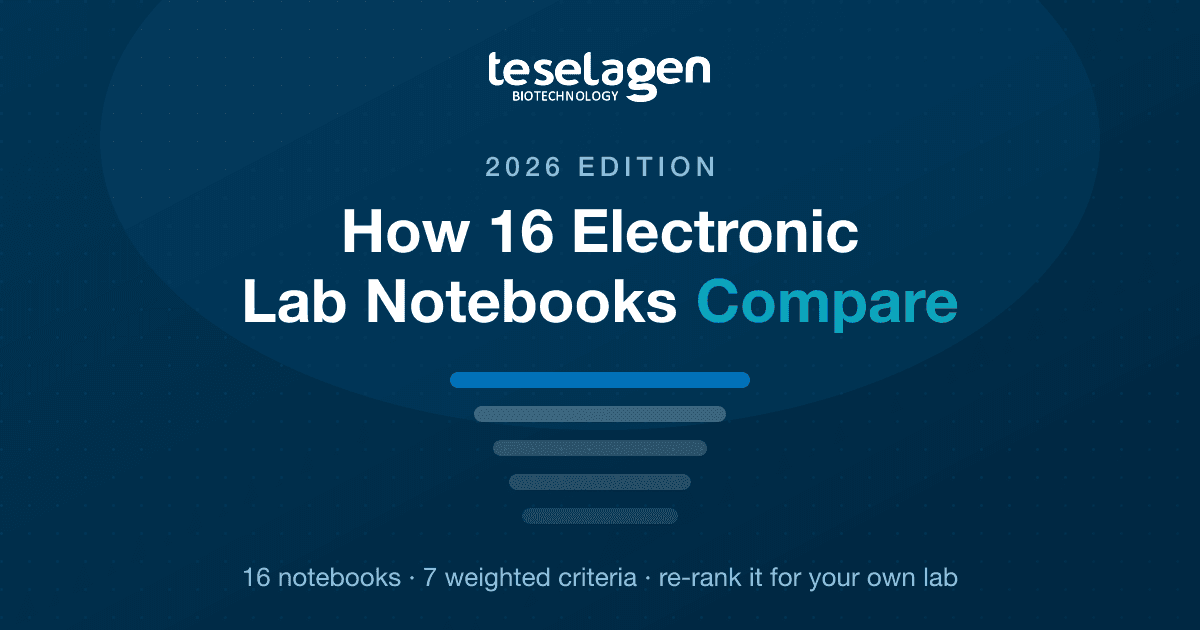 How 16 Electronic Lab Notebooks Compare — 2026 edition. Sixteen notebooks scored against seven weighted criteria.